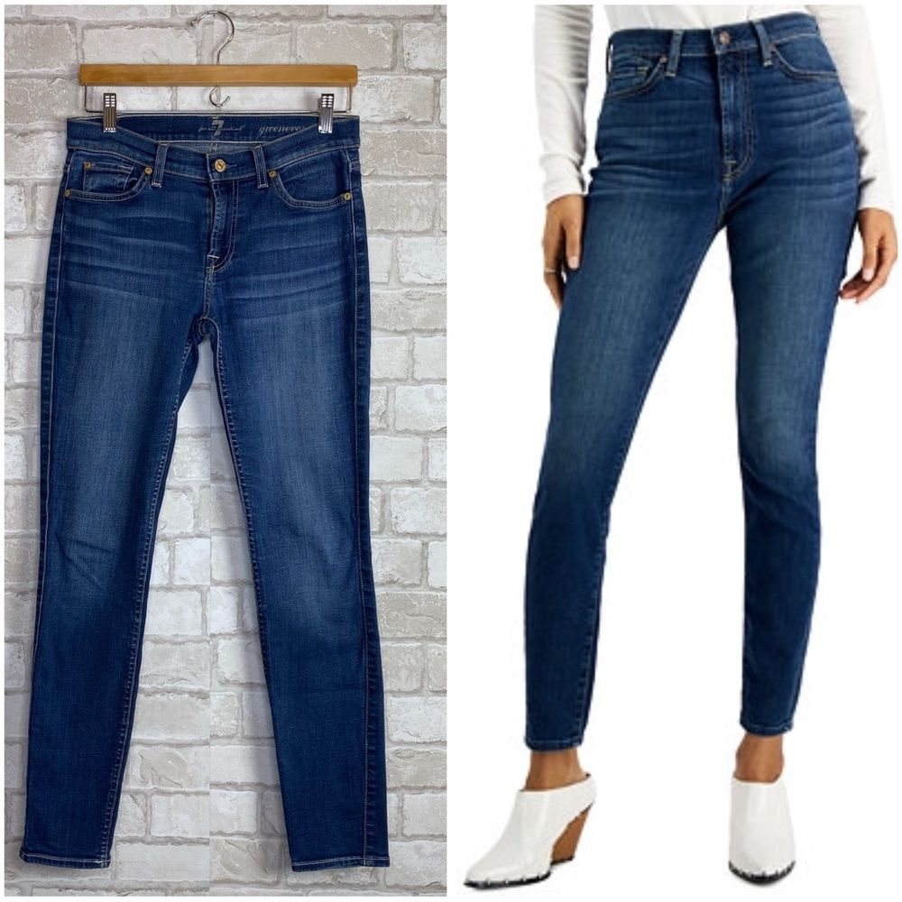 7 For All Mankind Gwenevere Skinny Jeans Size 28